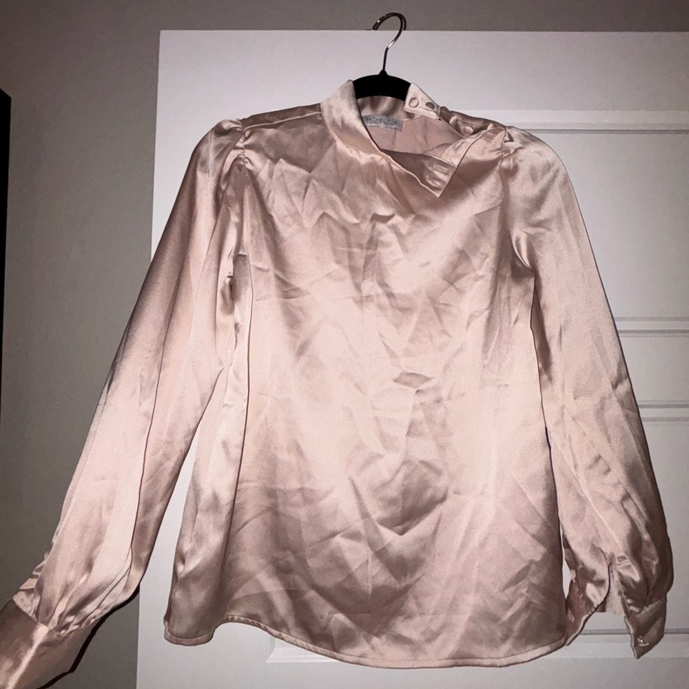 Rachel Zoe Women's Blouse - Soft Pink Satin